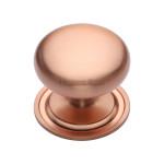 M Marcus Heritage Brass Round Design Victorian Wardrobe Knob 48mm 